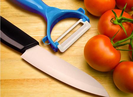 Набор керамический: нож и овощечистка